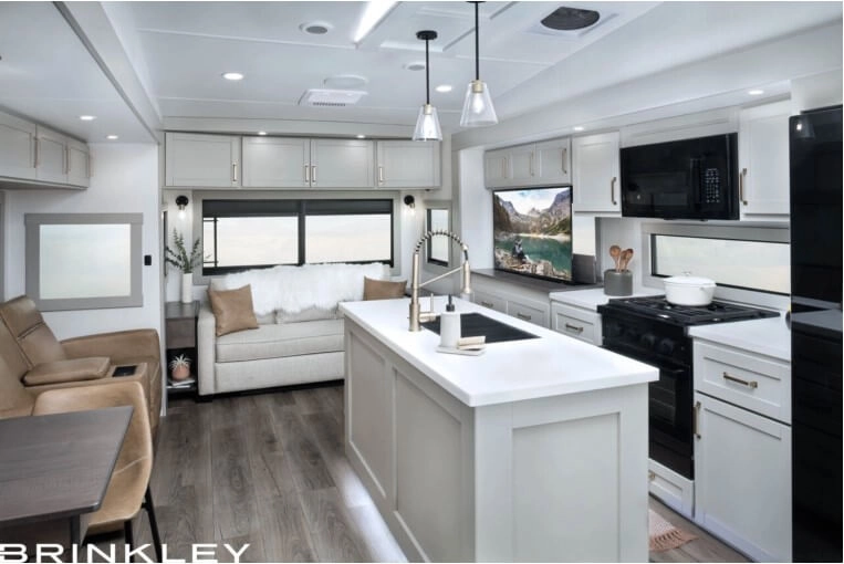 Brinkley kitchen and living area